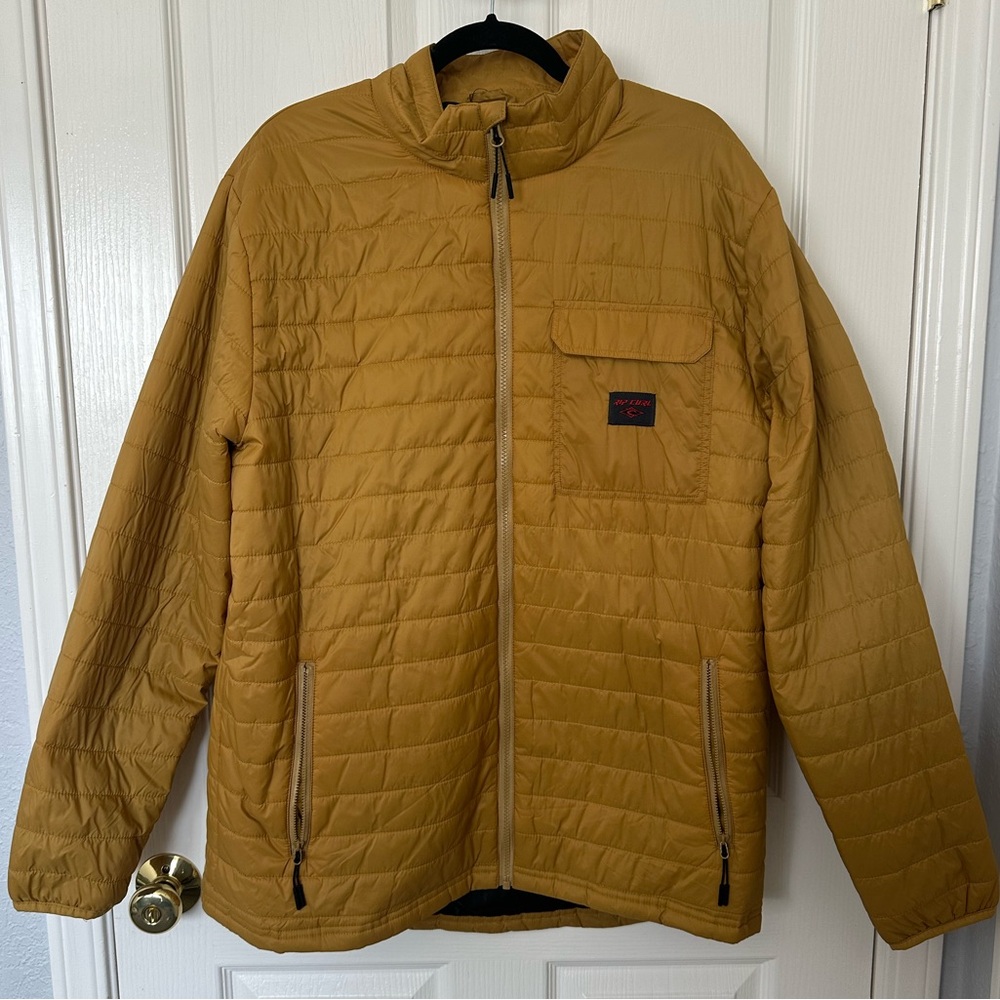 Men’s Rip Curl Mustard Puffer Jacket